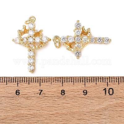 Латунные микро проложить кубического циркония подвески KK-C143-43A-G01-1