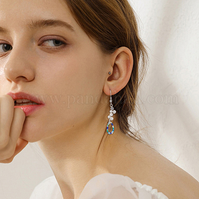 18 цвет стеклянные цилиндрические бусины синего и зеленого цвета SEED-DC0001-17-1