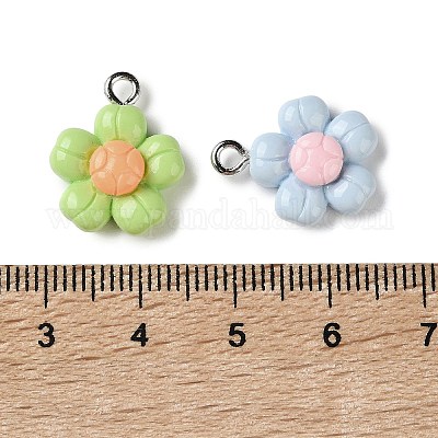 Подвески из непрозрачной смолы RESI-I352-02P-02-1