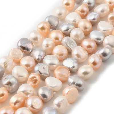 Нити из натурального культивированного пресноводного жемчуга PEAR-P064-19I-07B-1