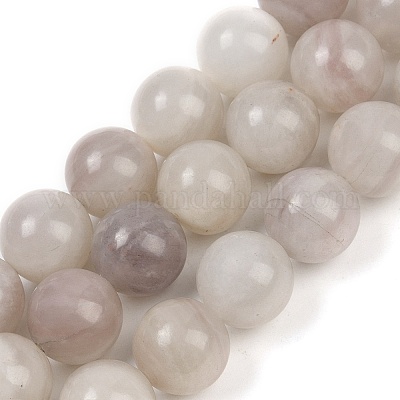 Нити бусин из натурального розового кроличьего волоса с рутиловым кварцем G-H093-B05-14mm-1