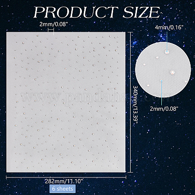 Блестящий лист со стразами для исправления DIY-WH0308-441A-1