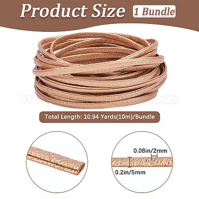 10м складной шнур из блестящей искусственной кожи&nbsp;OCOR-GF0004-11H-1