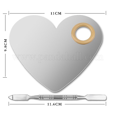 Цветная палитра из нержавеющей стали и палочка для палочки с двойной головкой MRMJ-G001-85-1