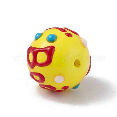 Непрозрачные окрашенные стеклянные бусины GLAA-B001-01A-1