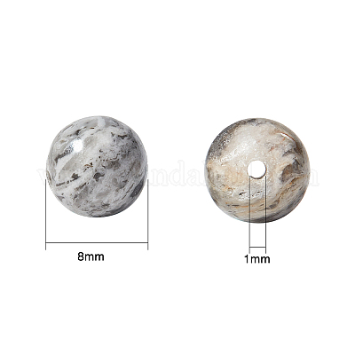 Натуральный камень-карта / камень пикассо / нити из бисера пикассо&nbsp;G-OC0001-04-1