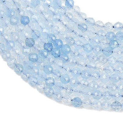 Natürliche Aquamarin Perlen Stränge&nbsp;G-RM250101-B31-1