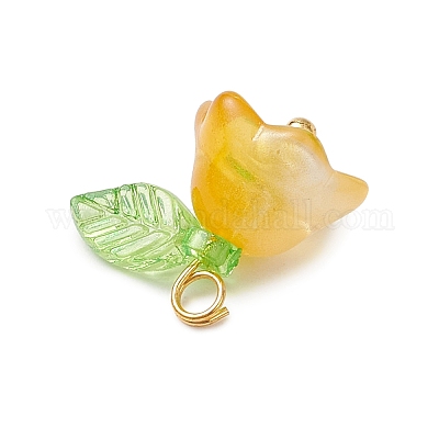 9шт 9 цвета стеклянные подвески PALLOY-MZ00838-1