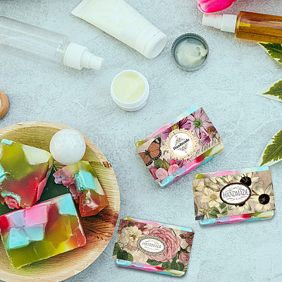 PH PandaHall 90pcs Soap Wrapper 9 Style Flower Wrap India