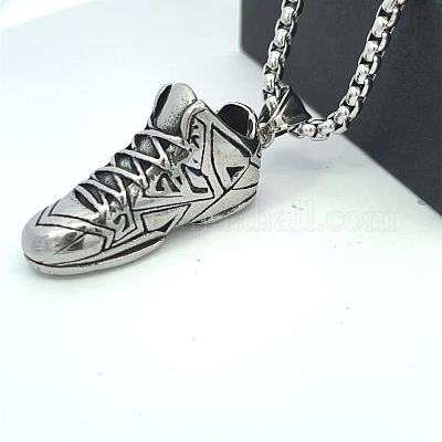 Ожерелья из нержавеющей стали с подвеской в виде спортивной обуви для мужчин PX8427-1