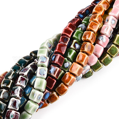 Фарфора ручной работы шарик нити PORC-N007-28-1