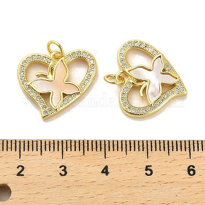 Латунные микропаве прозрачные подвески с фианитом KK-K365-04G-G-1