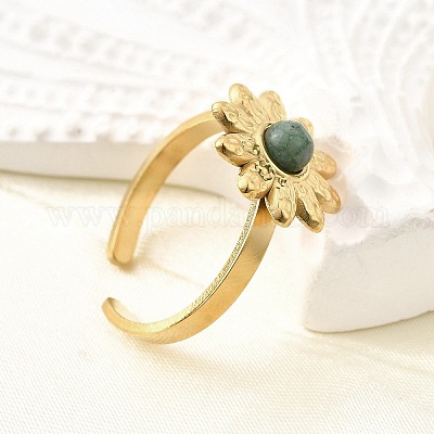 Кольца-манжеты из нержавеющей стали 304 для женщин RJEW-U062-02C-02G-1