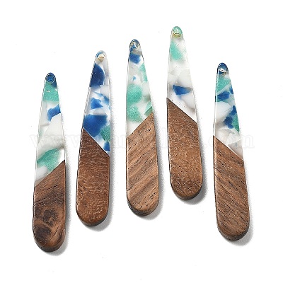 Подвески из смолы и ореха FIND-R051-08G-1