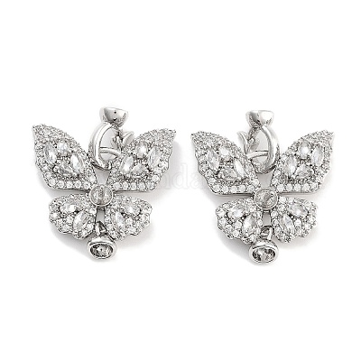 Застежка из латуни с фианитами KK-P271-14P-1