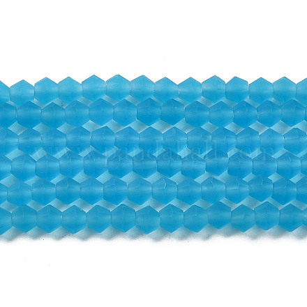 Имитировать нити бус из матового стекла из австрийского хрусталя GLAA-F029-TM3mm-B19-1
