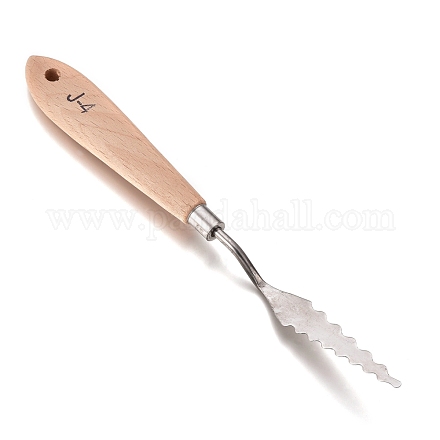 Edelstahlfarben Palette Schaber Spatel Messer TOOL-L006-18-1