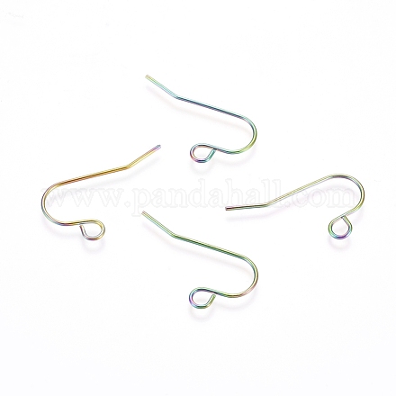 Crochets de boucle d'oreille en acier inoxydable à placage ionique (ip) STAS-L211-15-M-1