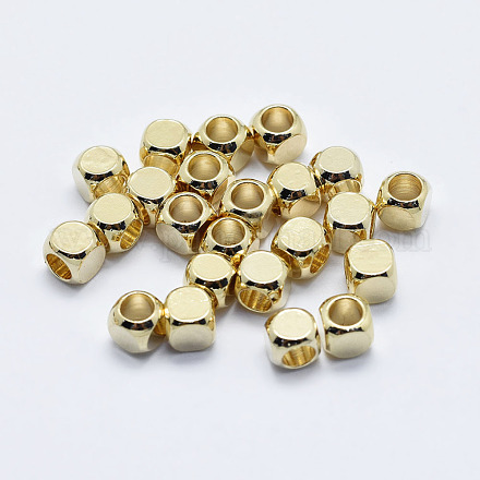 Perles en laiton KK-G331-50G-4x4-NF-1
