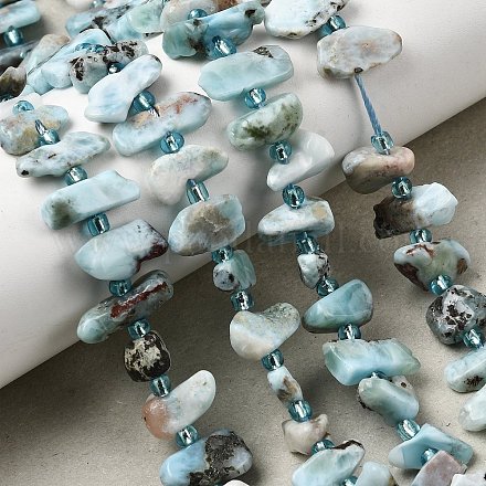 Природные ларимар бисер нитей G-L649-A07-01-1