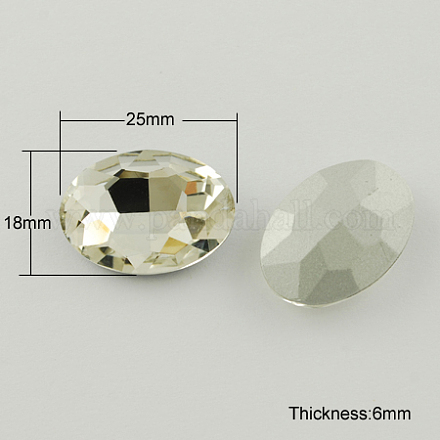 Glass Pointed Back Rhinestone RGLA-Q011-18x25mm-3-1