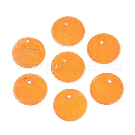 Шармы-диски из натуральной ракушки капиз X1-BSHE-T014-02B-1