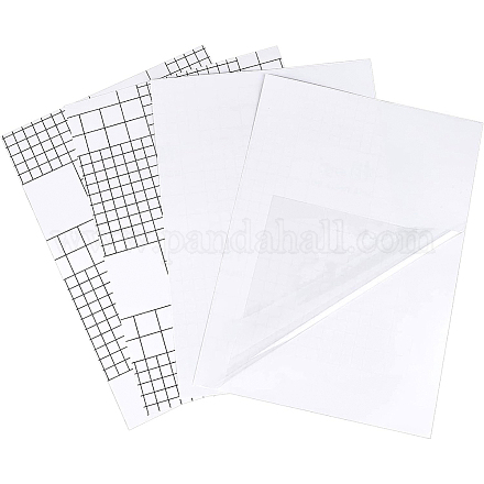 BENECREAT 50 Sheets A4 Self Adhesive Laminating Sheets DIY-WH319-09-1