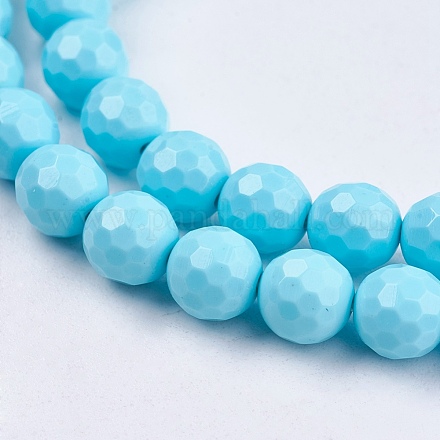 Synthetic Turquoise Beads Strands G-Q039-2-1