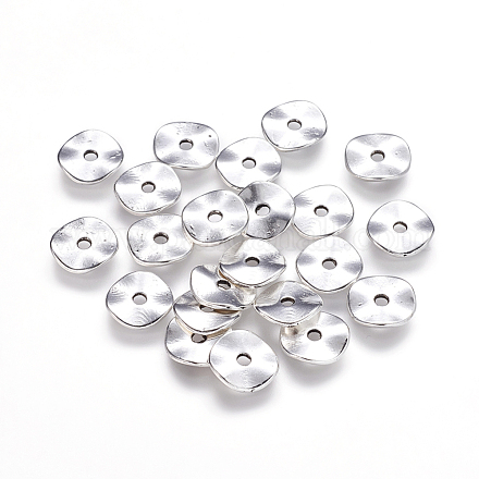 Tibetische silberne wellenförmige spacer perlen Y-LF9350Y-1