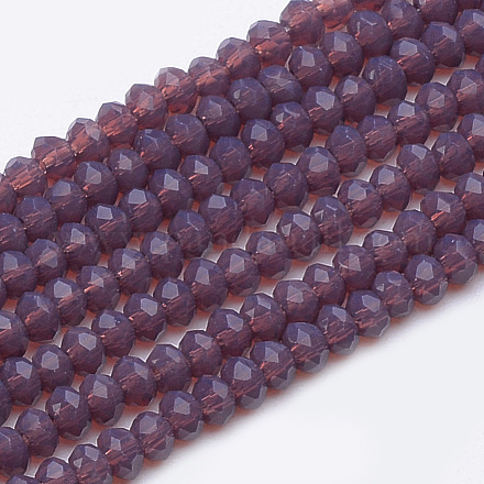 Chapelets de perles en verre imitation jade GLAA-R200-A08-1