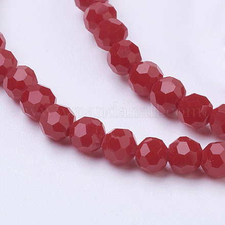 Brins de perles de verre à facettes (32 facettes) EGLA-J042-4mm-25-1