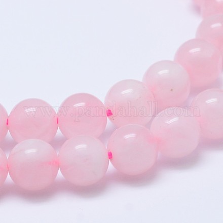 Madagascar naturel rose de perles de quartz Strads X-G-D655-6mm-1