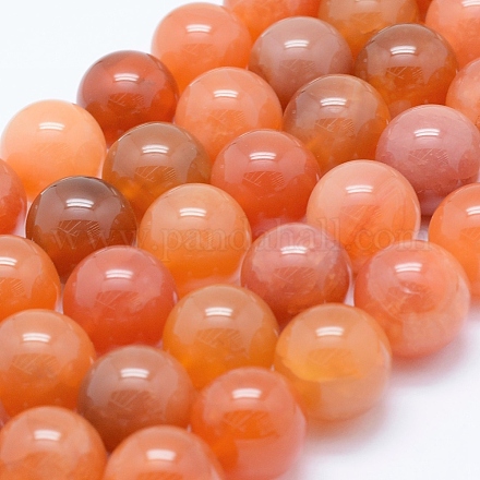 Chapelets de perles en agate naturelle du Botswana G-J373-11-16mm-1