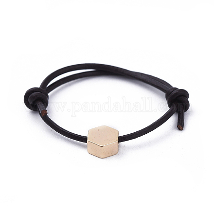 Adjustable Cowhide Leather Cord Finger Rings RJEW-JR00256-01-1