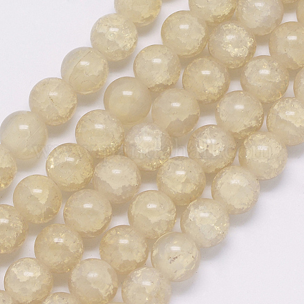 Chapelets de perles en verre craquelé X-GLAA-G048-10mm-A05-1