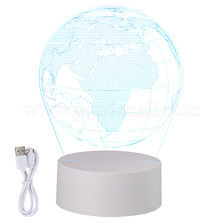 Lampe de visualisation créative acrylique 3d DJEW-WH0010-54-1