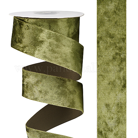 10 ярд односторонней бархатной ленты SRIB-WH0011-139-1