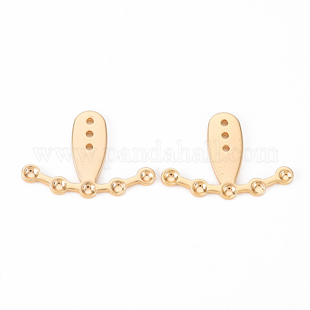 Accessoires de clous d'oreilles en laiton KK-Q766-016-NF-1