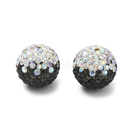 Градиентный дизайн полимерная глина стразы бусины CLAY-NH0001-03B-1