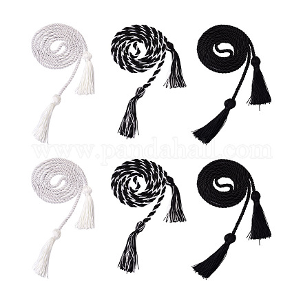 6pcs 3 Stil Polyester-Quasten große hängende Dekorationen FIND-TA0001-51-1