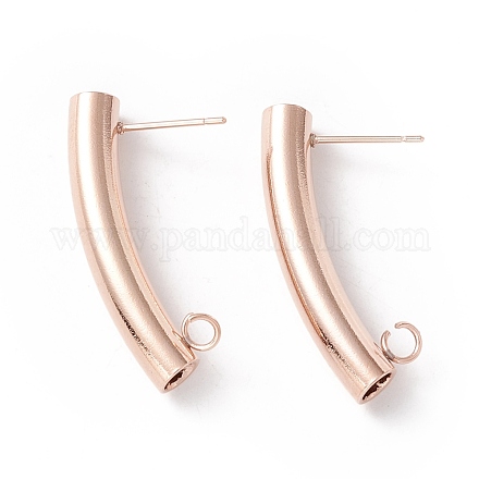 Accessoires de puces d'oreilles en 304 acier inoxydable STAS-P308-07RG-1