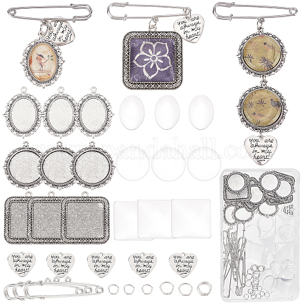 Sunnyclue 1 caja de 65 piezas de amuletos de ramo de boda DIY-SC0019-48-1