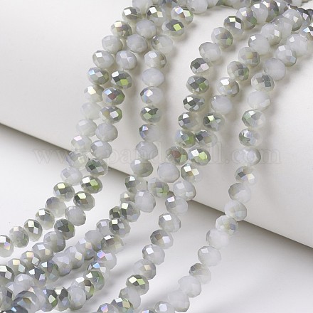 Chapelets de perles en verre électroplaqué EGLA-A034-J1mm-S04-1
