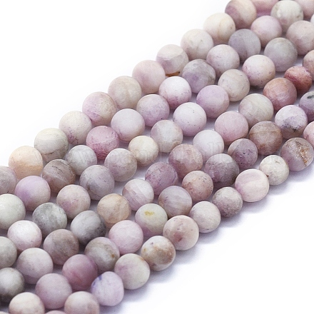 Chapelets de perles en kunzite naturelle G-E561-06-6mm-1