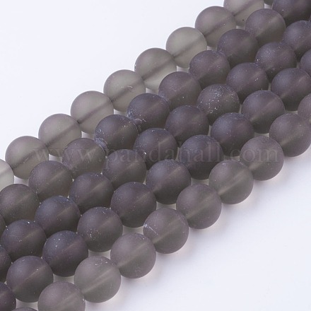 Chapelets de perle en quartz fumé naturel G-G735-28F-12mm-1