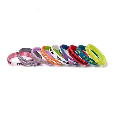 Free Sample Debossed Silicone Wristbands BJEW-K165-02B-1