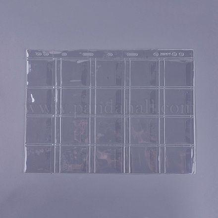 9 trous 20 pièces feuilles d'album feuilles mobiles AJEW-WH0092-01-1