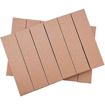 BENECREAT 20 Pack Necklace Bracelet Box 17x4x2.5cm Kraft Brown Rectangle Cardboard Jewelry Boxes Small Gift Box for Wedding Party Birthdays CBOX-BC0001-12-1