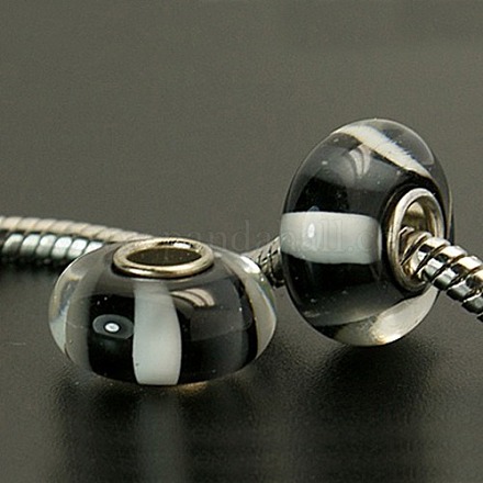Handmade Lampwork European Beads Fit Charm Bracelets X-LPDL-B001-147-1