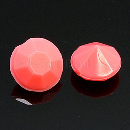 Cabochon a forma di diamante con strass acrilico X-SACR-C001-5mm-12-1